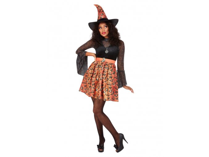 Dámský kostým vintage čarodějnice
