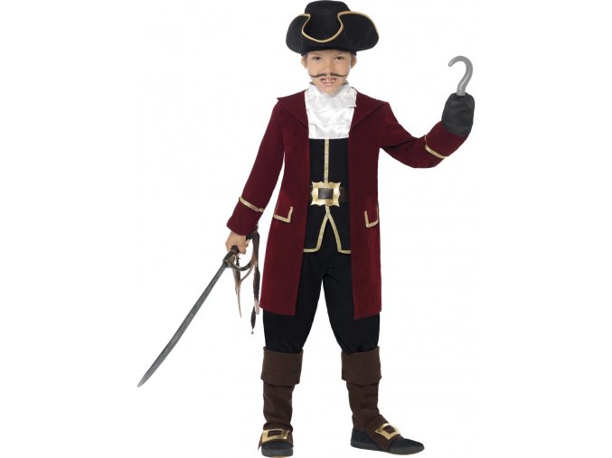 Dětský kostým Pirátský kapitán Deluxe