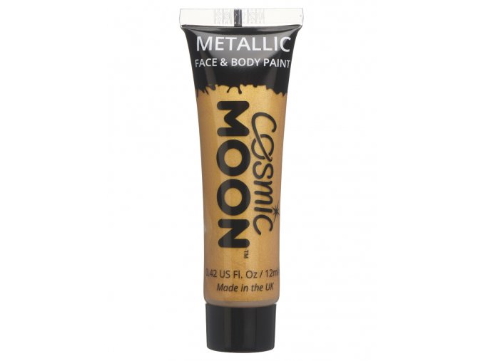 Metalická barva na tělo a obličej Zlatá