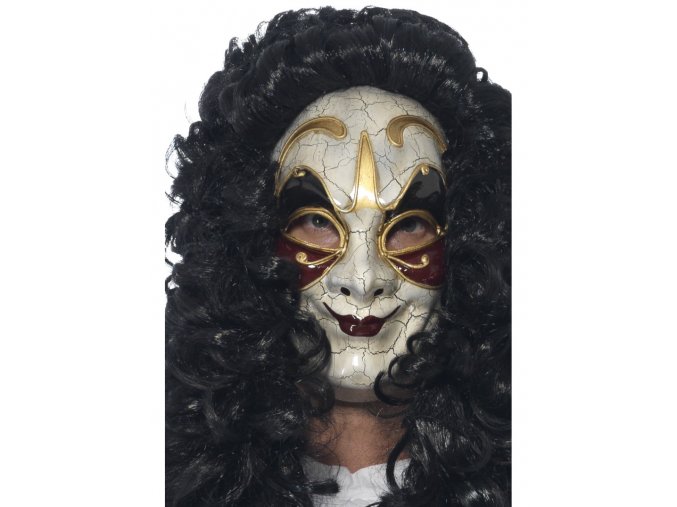 Benátská maska lakovaná Venetian Highwayman