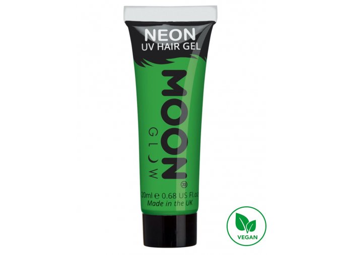 UV NEON gel na vlasy Zelený