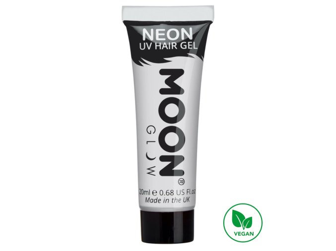 UV NEON gel na vlasy Bílý