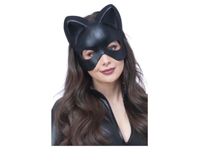 Černá kočičí maska