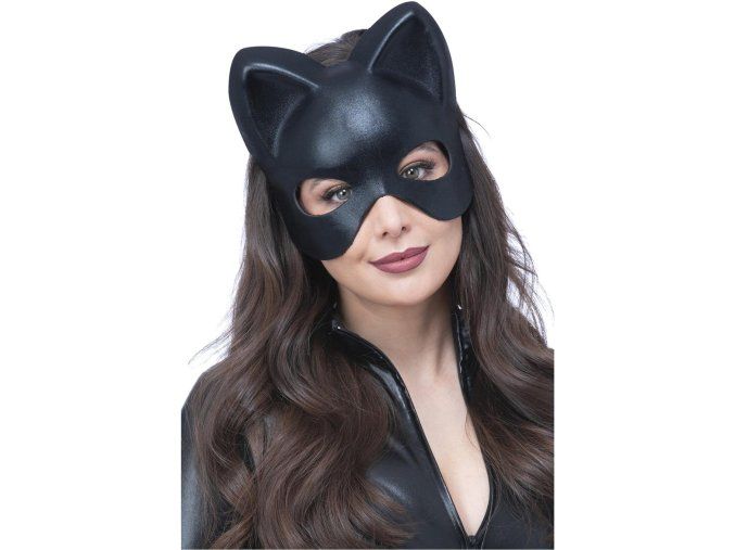 Černá kočičí maska
