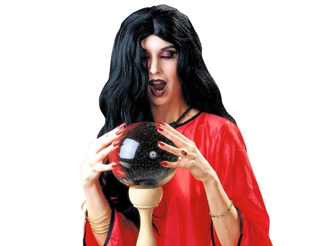 Paruka Čarodějnice černá