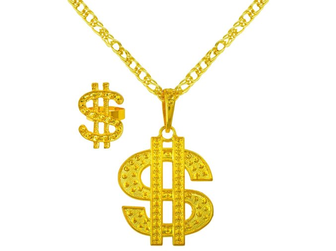 Sada náhrdelník a prsten Dollar