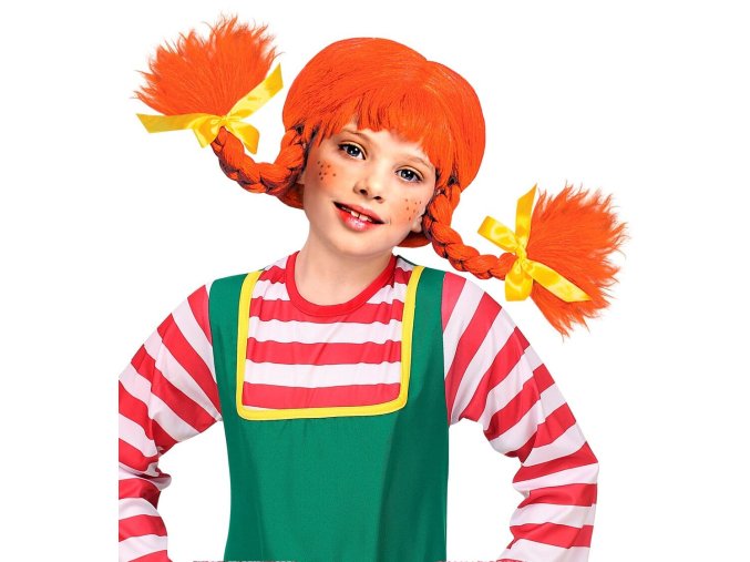 Dětská paruka Pipi dlouhá punčocha