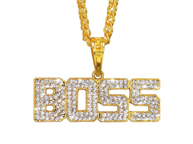 Zlatý náhrdelník Boss 65 cm