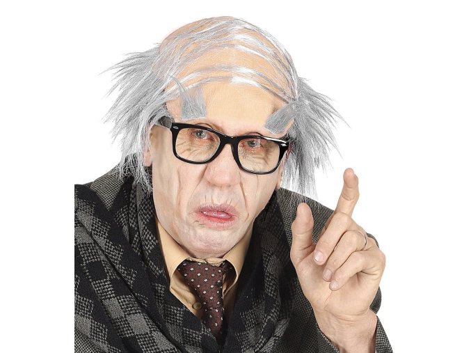 Paruka stařec - přehazovačka s obočím