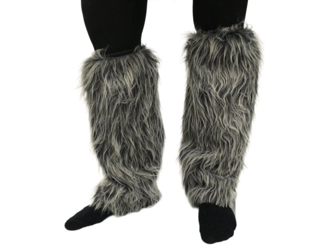 Návleky na nohy Čert černošedé