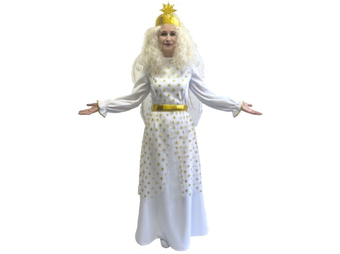 Dámský kostým Anděl - fleecové šaty