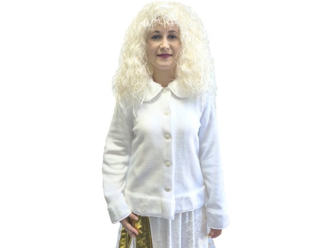 Bílá andělský fleecový kabátek