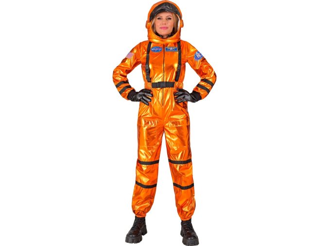 Dámský kostým Astronautka - oranžový