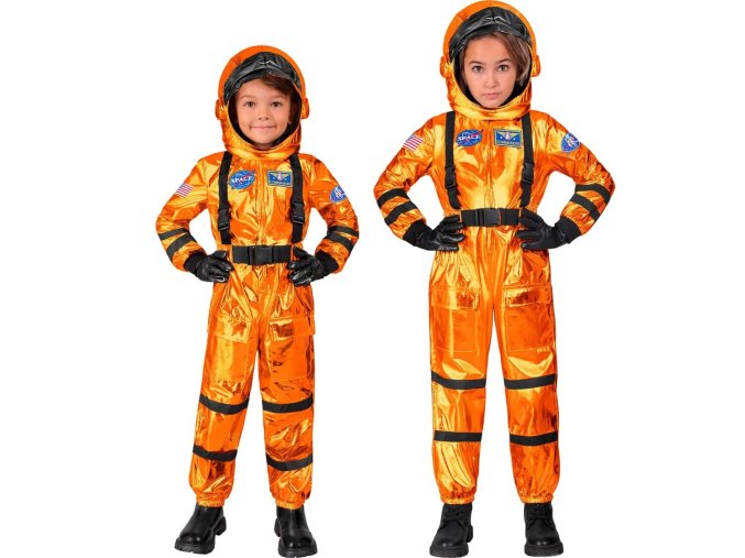 Dětský kostým Astronaut - oranžový