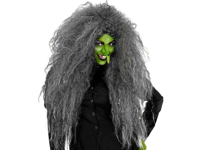 Objemná šedá paruka