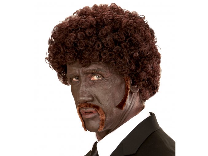 Afro paruka s knírem Jules (Pulp Fiction)