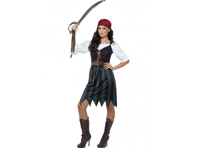 Dámský kostým pirátka Deckhand