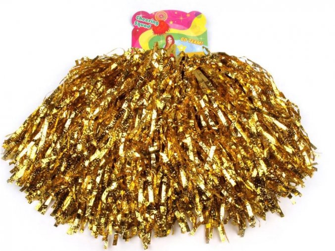 Pompony zlaté 2ks