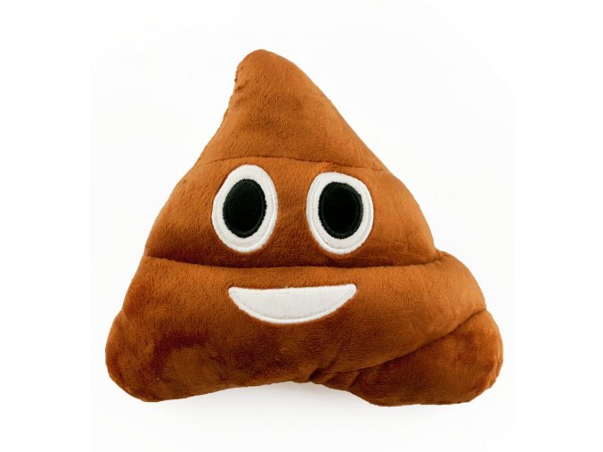 Emoji polštář Poop 23x20cm