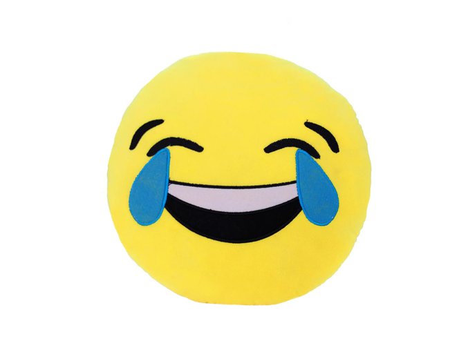 Emoji polštář Smích 30cm