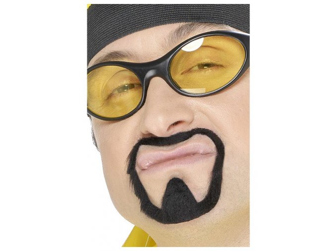 Nalepovací vousy DJ disco Ali G