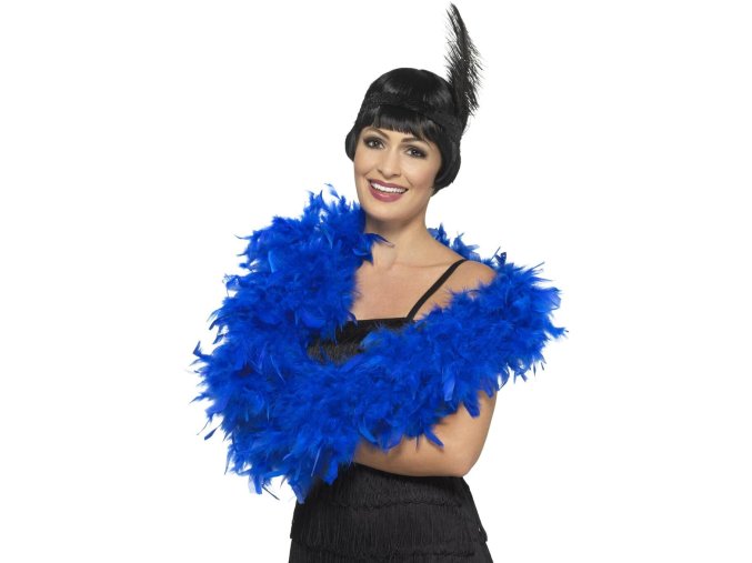 Péřové boa Modré 80g