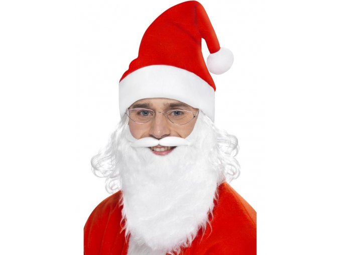 Sada Santa (vousy, čepice, brýle)