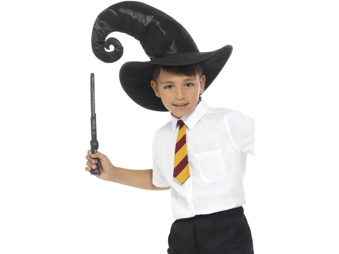 Sada čaroděj Harry - klobouk, hůlka, kravata