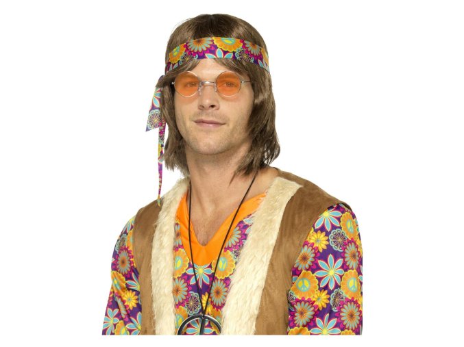 Hippie brýle lenonky oranžové