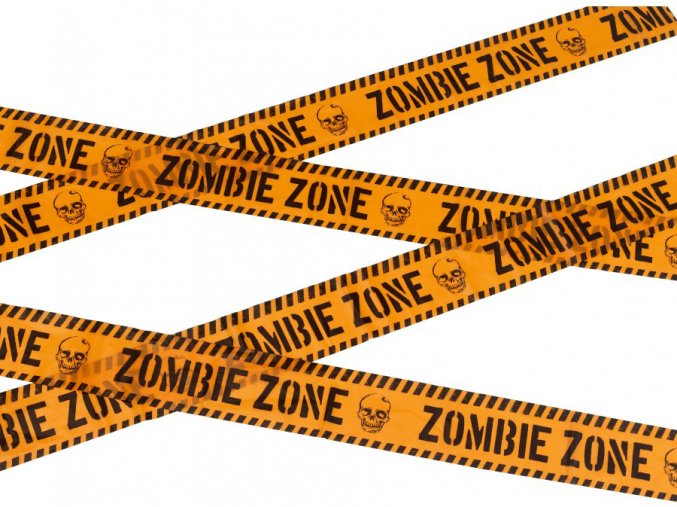 Halloween páska Zombie zóna 6m