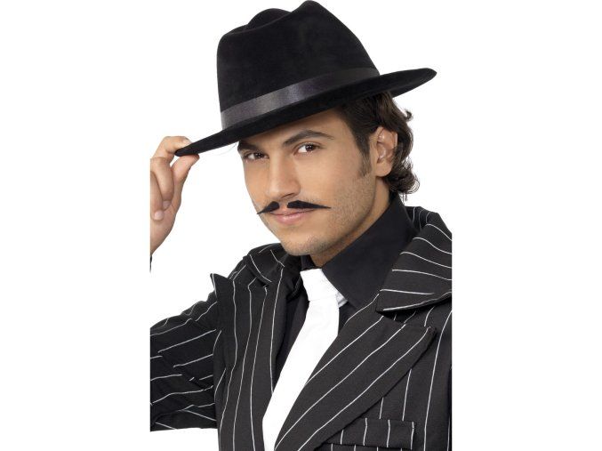 Klobouk černý Mafián