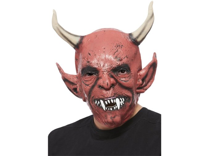 Maska Čert s velkými rohy