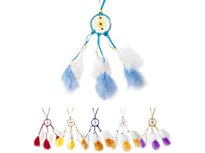 Indiánský lapač snů barevný