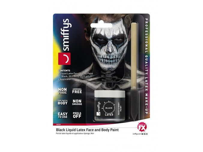 Černý tekutý latex make-up