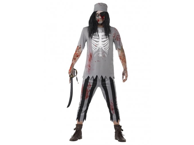 Pánský kostým zombie Pirát