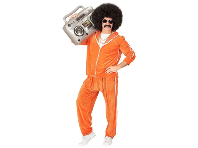 Disco tepláková souprava 80's oranžová