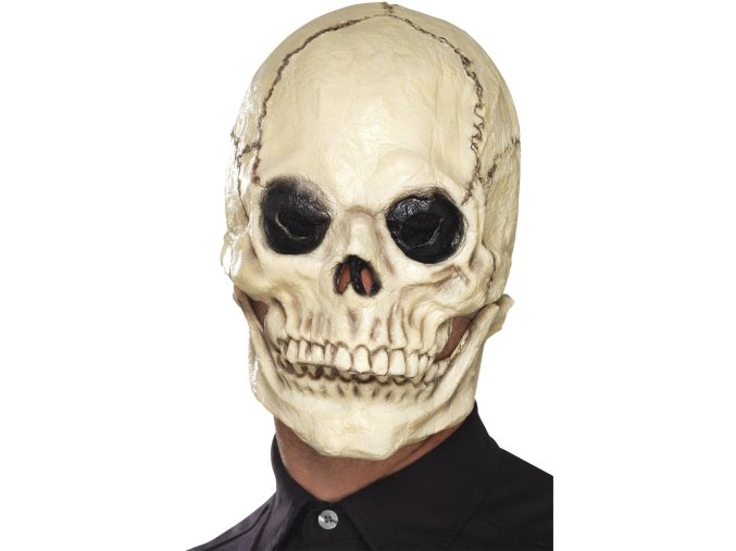 Maska kostlivec s pohyblivou čelistí