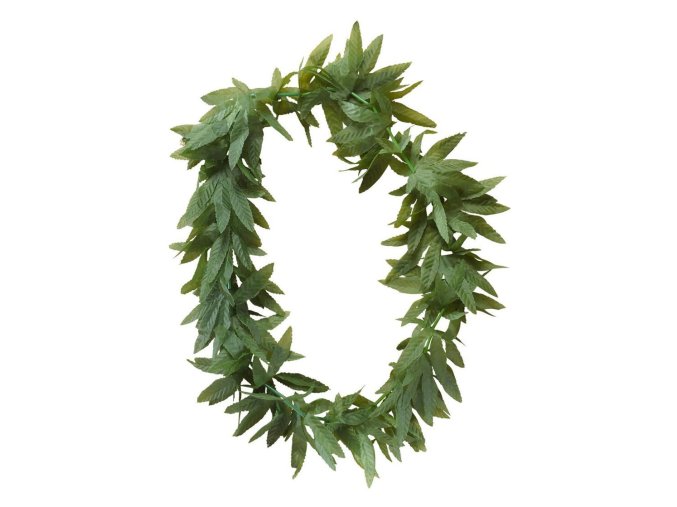 Zelený hippie věnec Marihuana