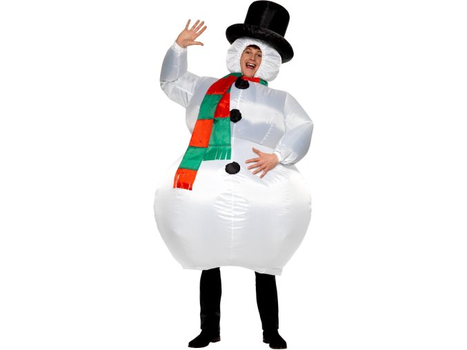 Nafukovací kostým Sněhulák