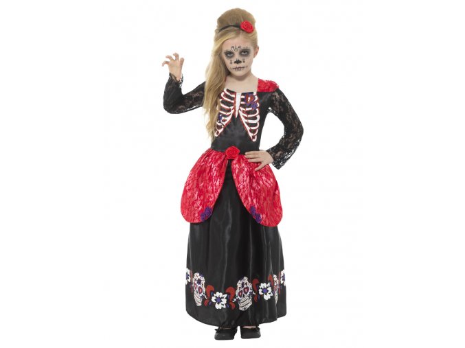 Dětské šaty Sugar skull Deluxe
