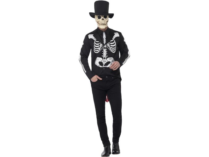 Pánský kostým Señor Skeleton Deluxe (mexický Den Mrtvých)