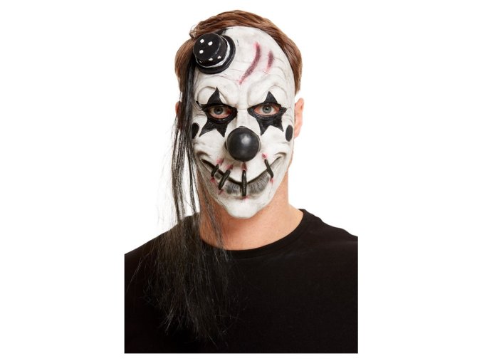 Latexová maska strašidelný klaun