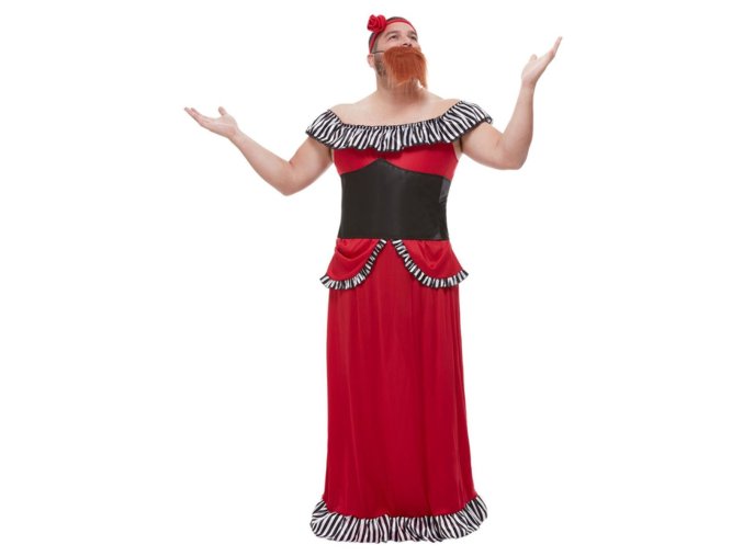 Pánský kostým vousatá lady