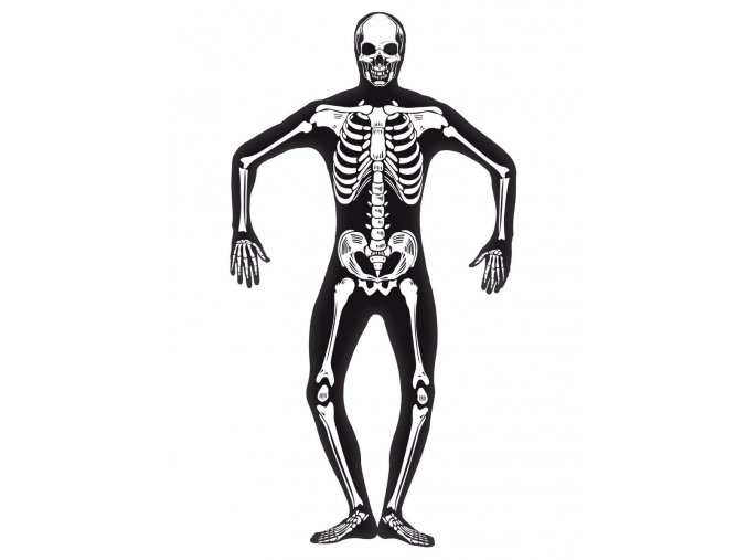 Pánský kostým skeleton "druhá kůže"