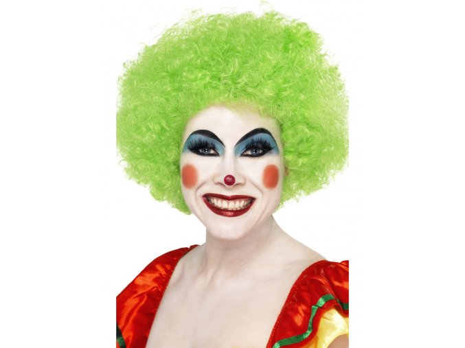 Afro paruka zelená