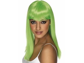Dámská paruka zelená Neon