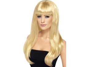 Dámská paruka dlouhá s ofinou blond