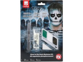 Make-up Kostlivec svítící ve tmě
