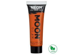 UV NEON gel na vlasy Oranžový
