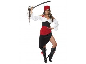 Dámský kostým pirátka (s rozparkem)